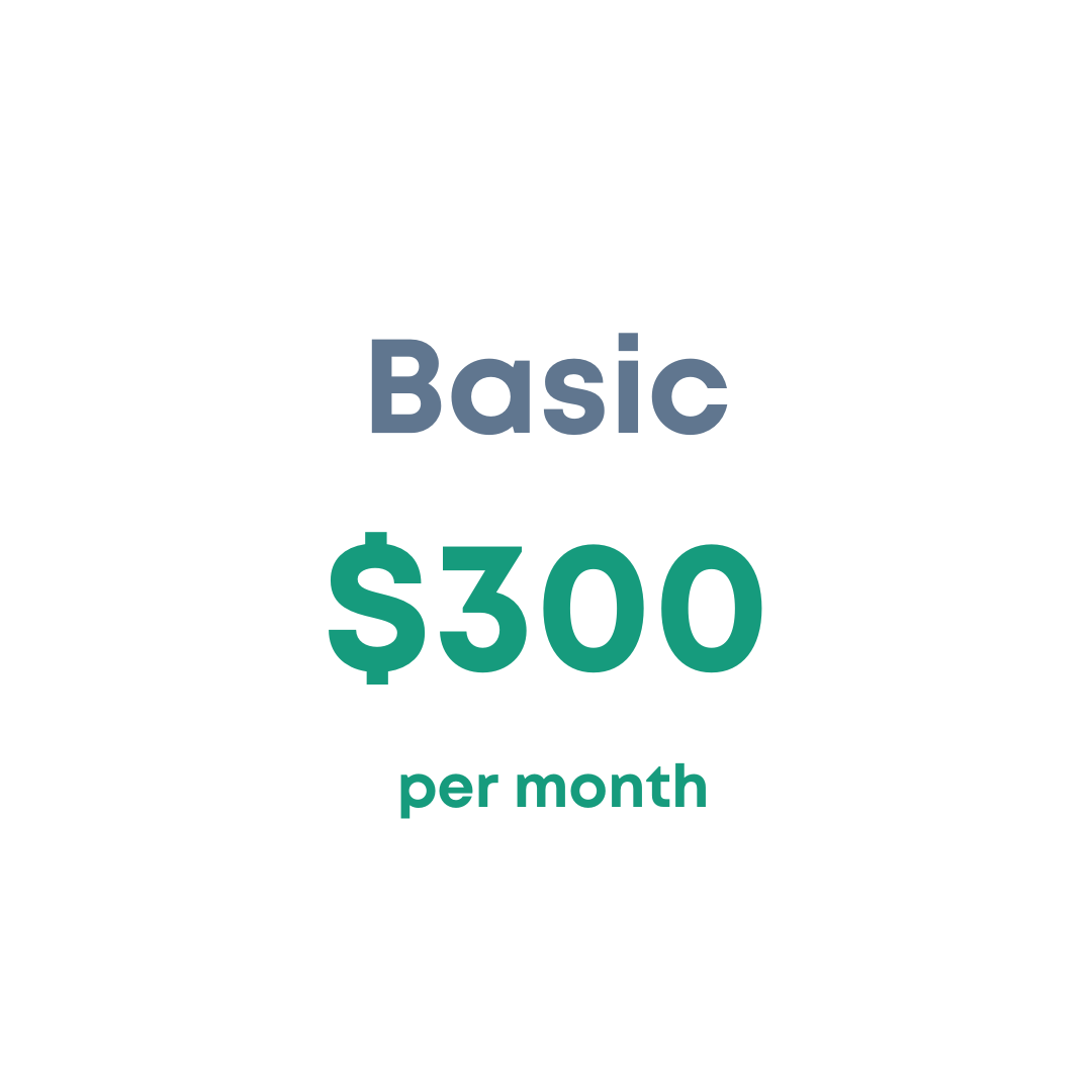 Basic $300 per month