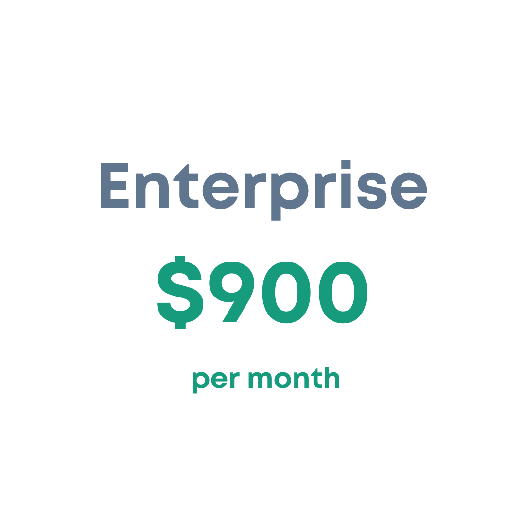 Enterprise $900 per month